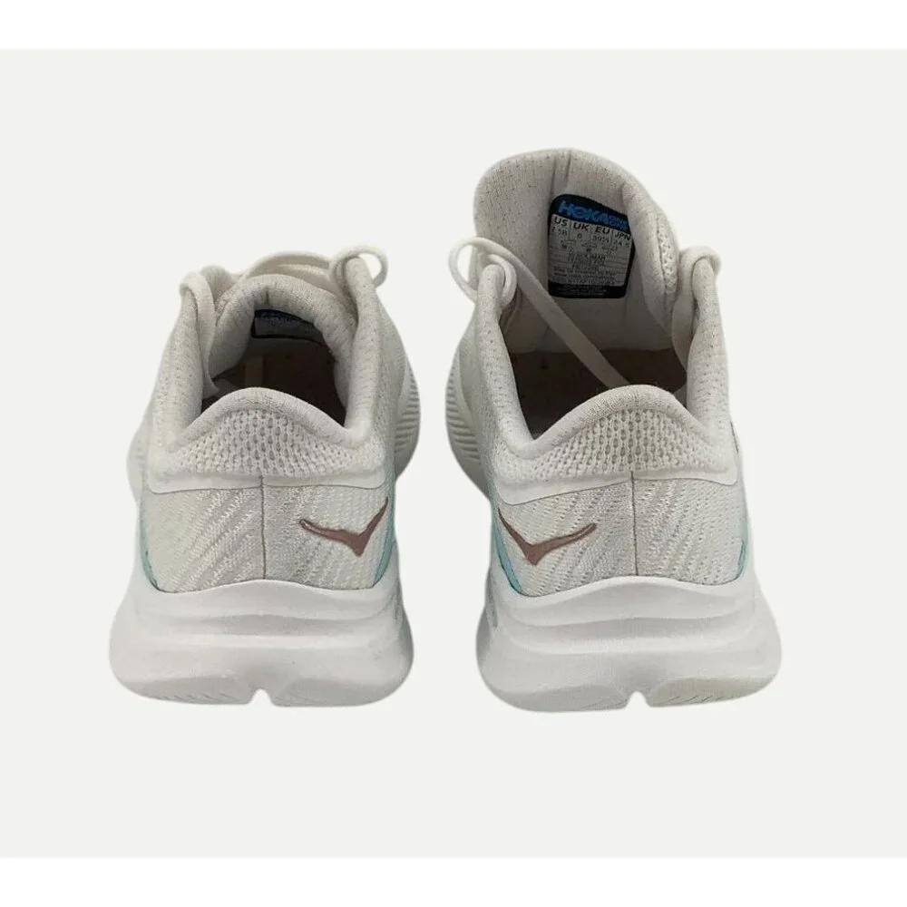 Hoka Womens Solimar Running Shoes Size 7.5 White & Blue Mesh Lightweight - Picture 4 of 9
